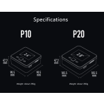 ISDT P10 P20 250WX2 500WX2 DC Dual Channel Smart Charger Discharger for LiIon Lipo LiHV RC Battery With Parallel Charing Cable